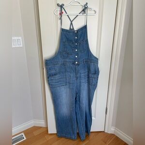 Torrid denim jean overalls NWT 20R